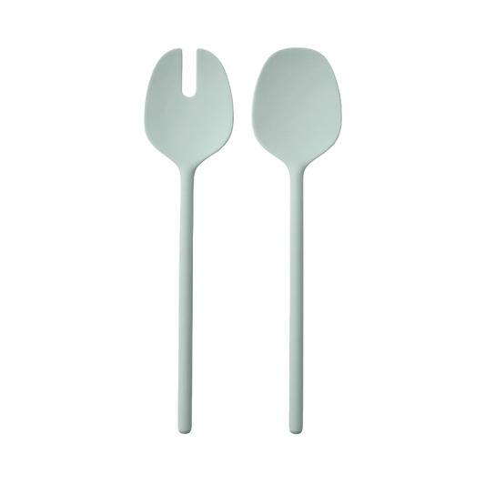 Melamine salad servers eucalyptus