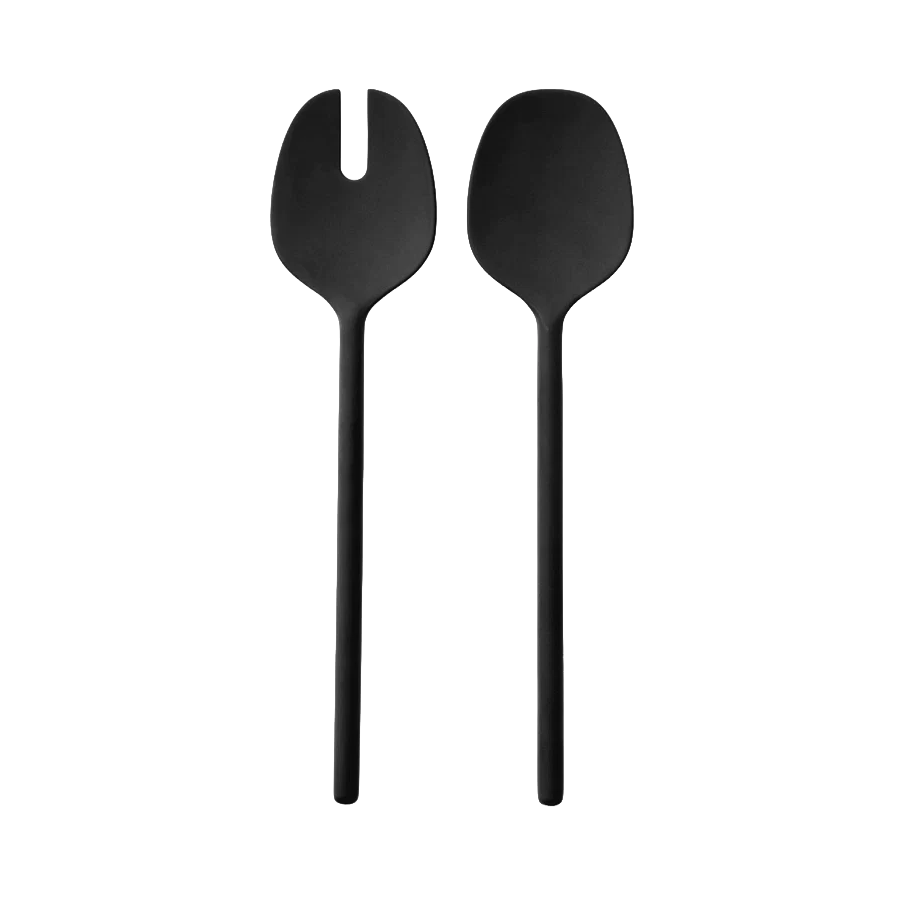 Melamine salad servers midnight