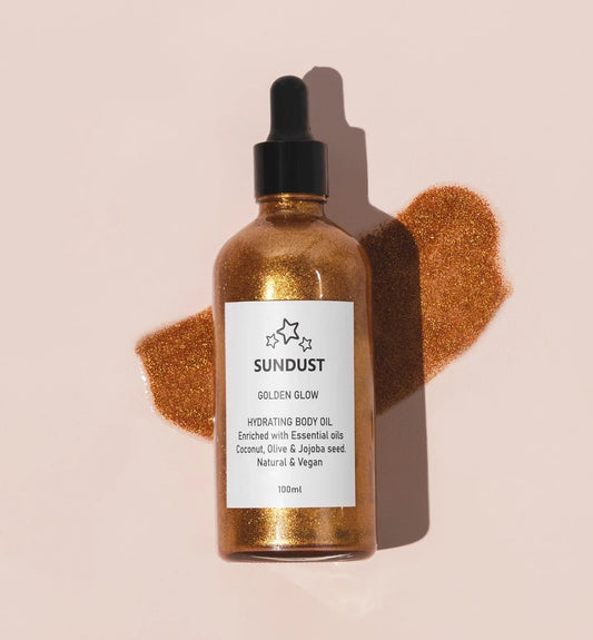 Sundust golden shimmer body oil 100ml