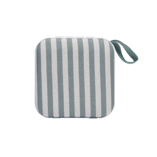 SunnyLife portable mini travel speaker vacay olive stripe