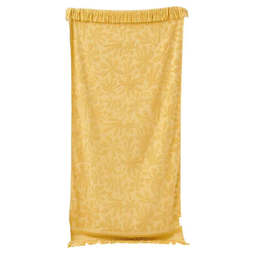 SunnyLife towelling beach towel golden mustard