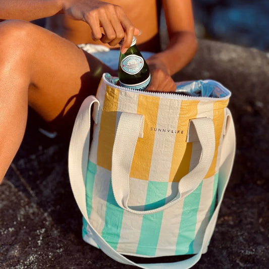 SunnyLife drinks cooler bag Rio sun stripe