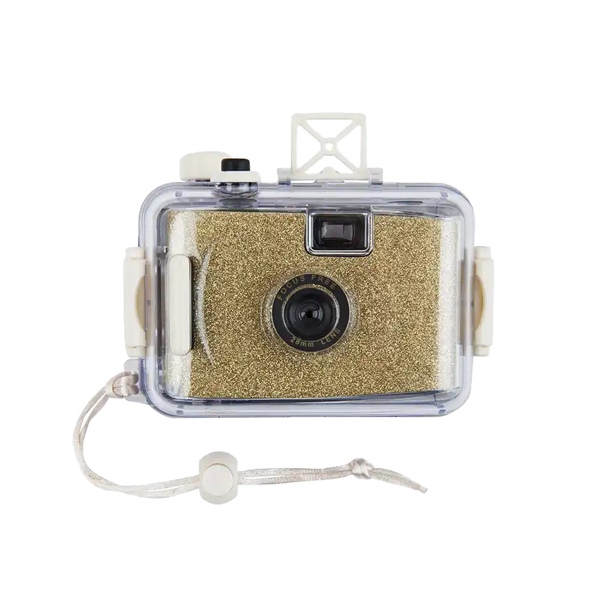 SunnyLife underwater film camera glitter gold