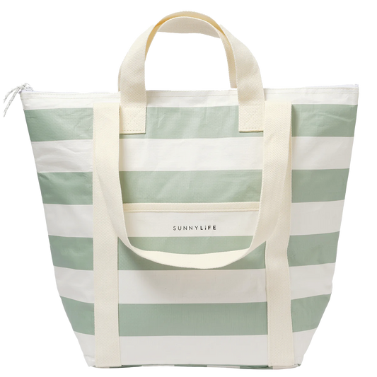 SunnyLife cooler tote bag La Palma stripe