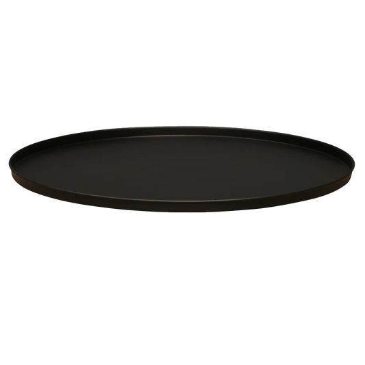 XL Round ottoman tray black 60cm
