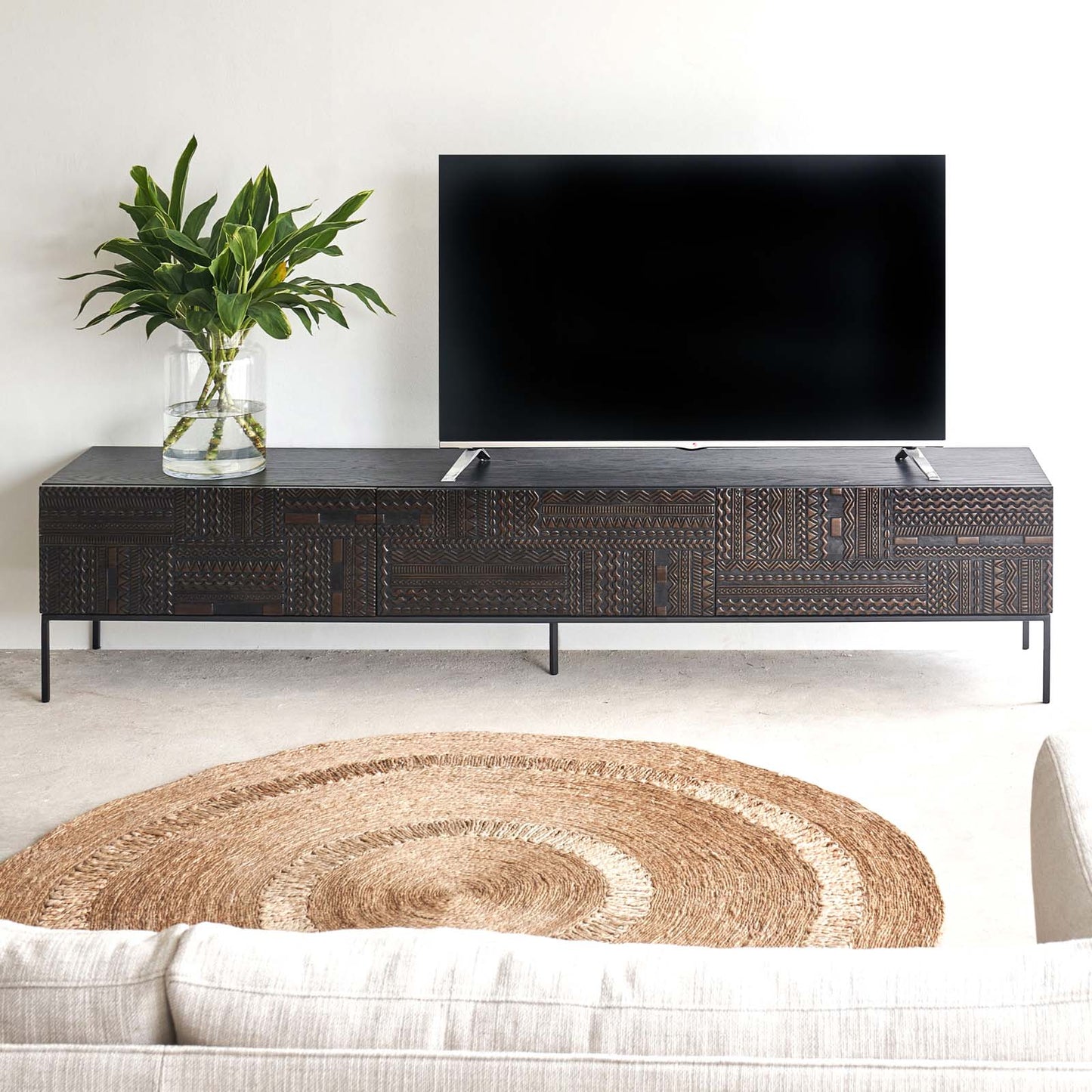 Tabwa teak entertainment unit 160cm