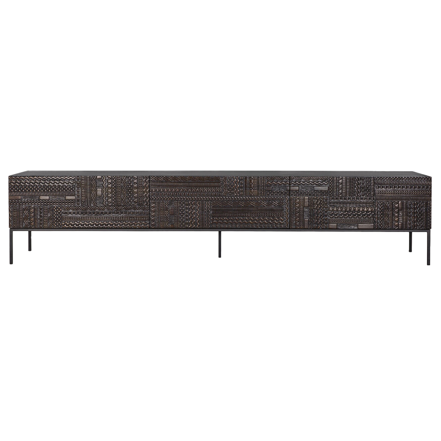 Tabwa teak entertainment unit 240cm