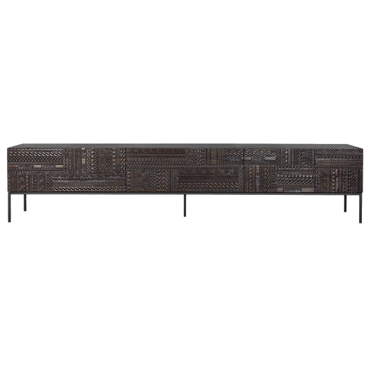 Tabwa teak entertainment unit 240cm