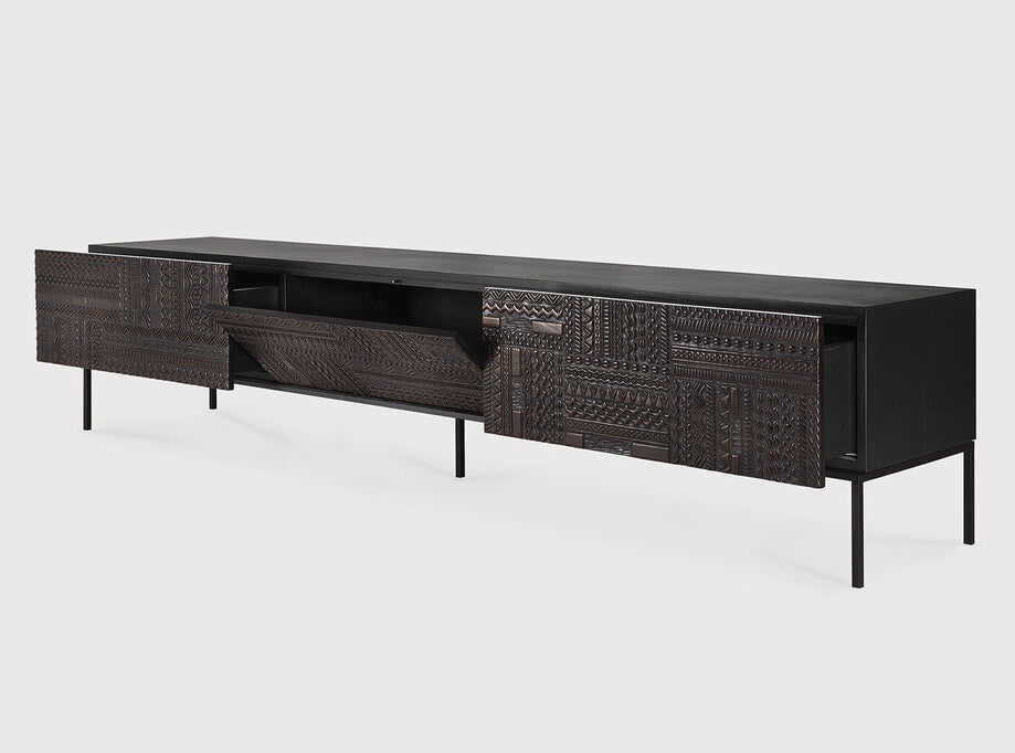 Tabwa teak entertainment unit 240cm