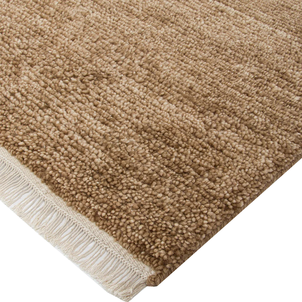 Tanami NZ wool floor rug treacle