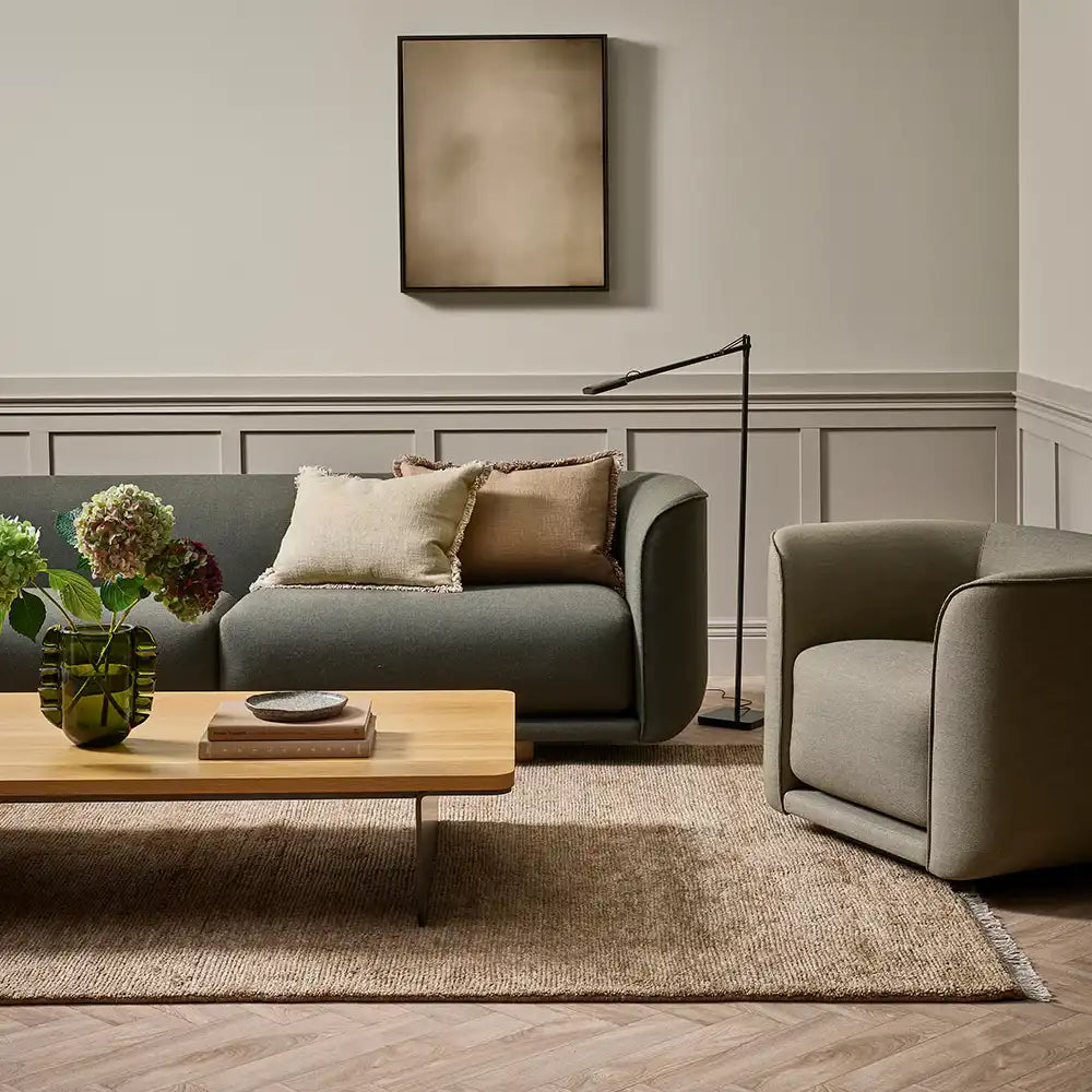 Tanami NZ wool floor rug treacle