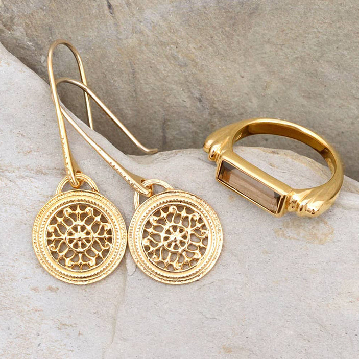 Temple of the Sun Dafni earrings gold