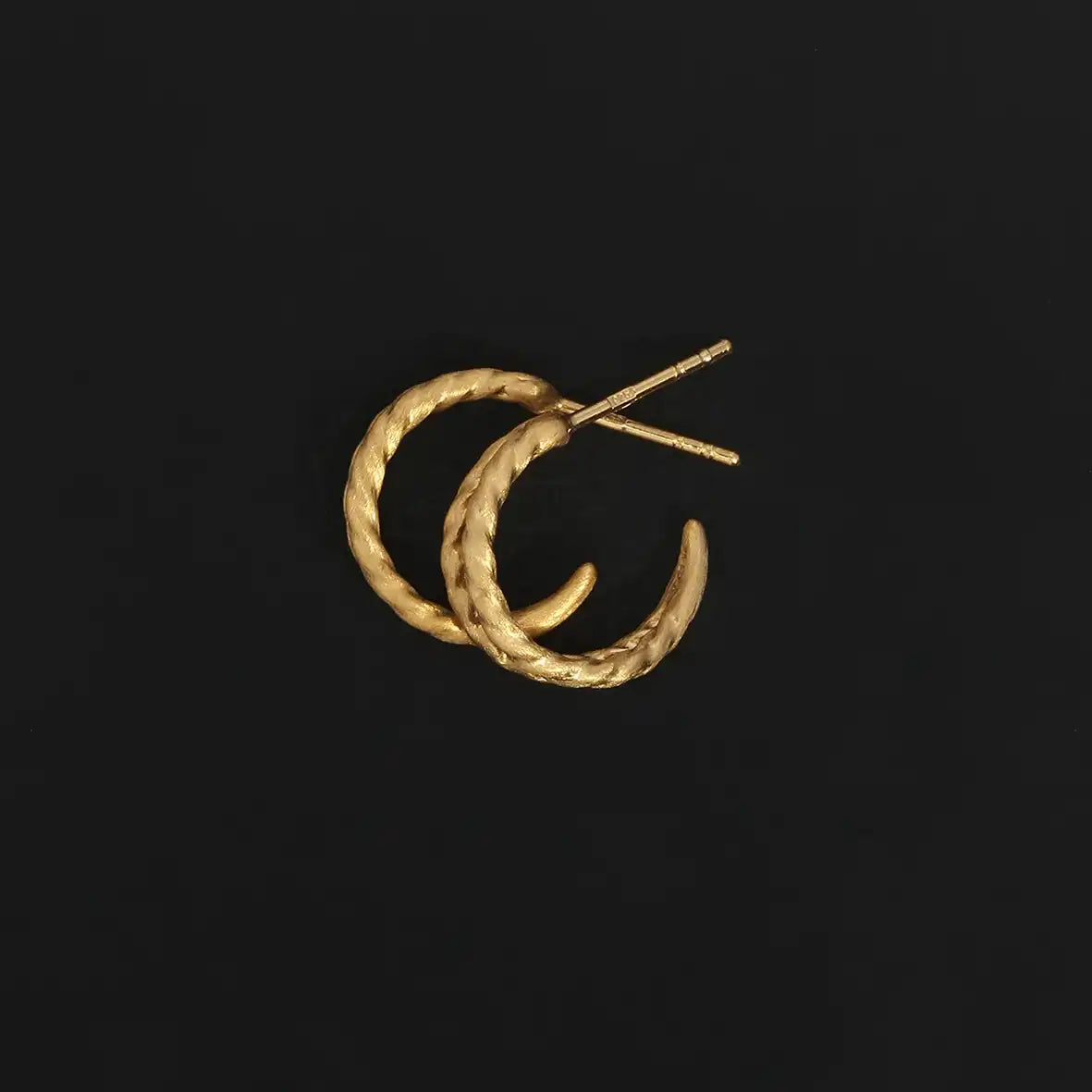 Temple of the Sun Priam split hoop earrings gold