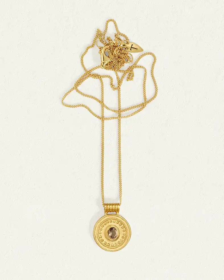 Temple of the Sun Denarii coin necklace gold