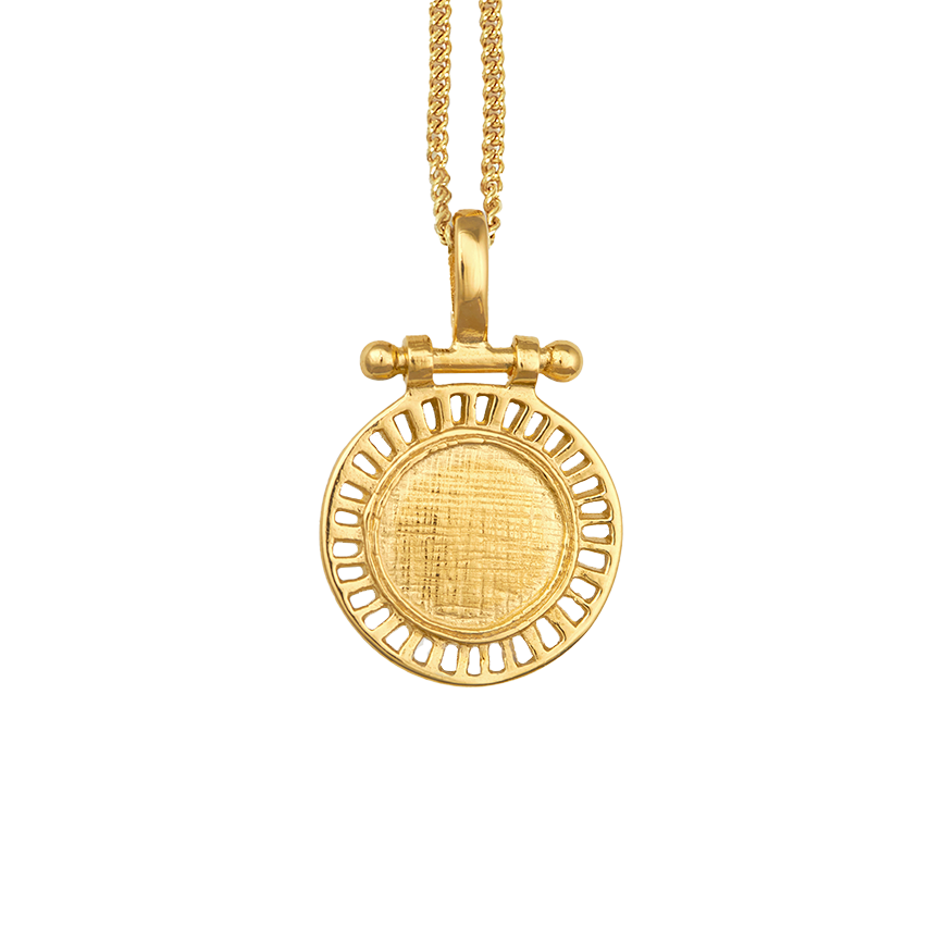 Temple of the Sun Solar necklace gold