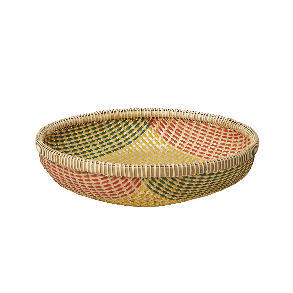 Coloured Thao woven basket 30cm