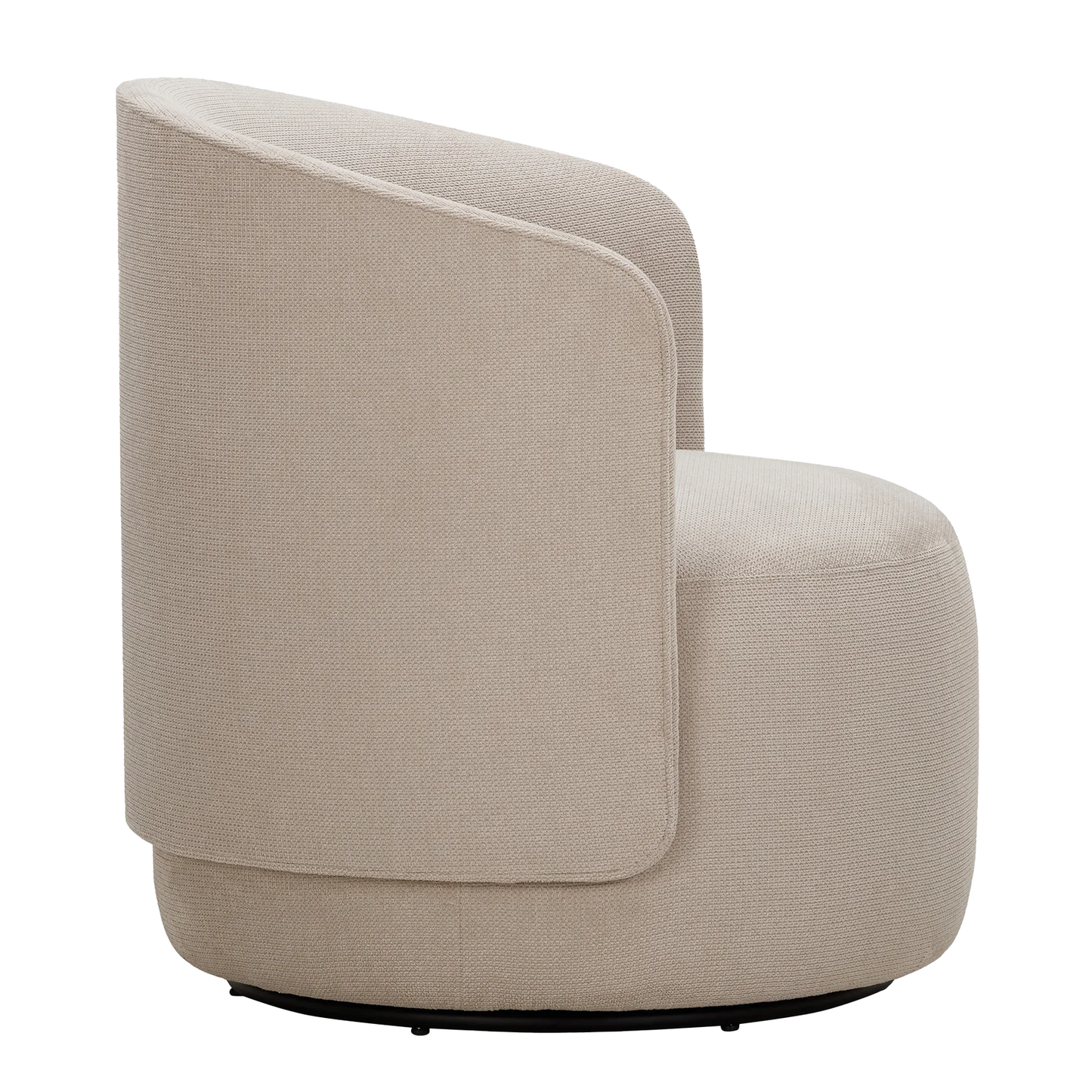 The Estelle velvet swivel chair taupe