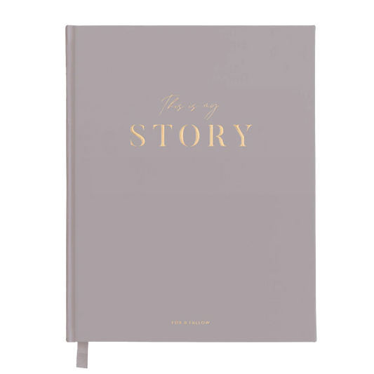 Memoir linen bound journal grey