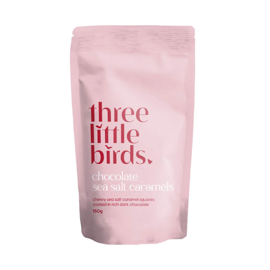 Three Little Birds chocolate sea salt caramels 150g