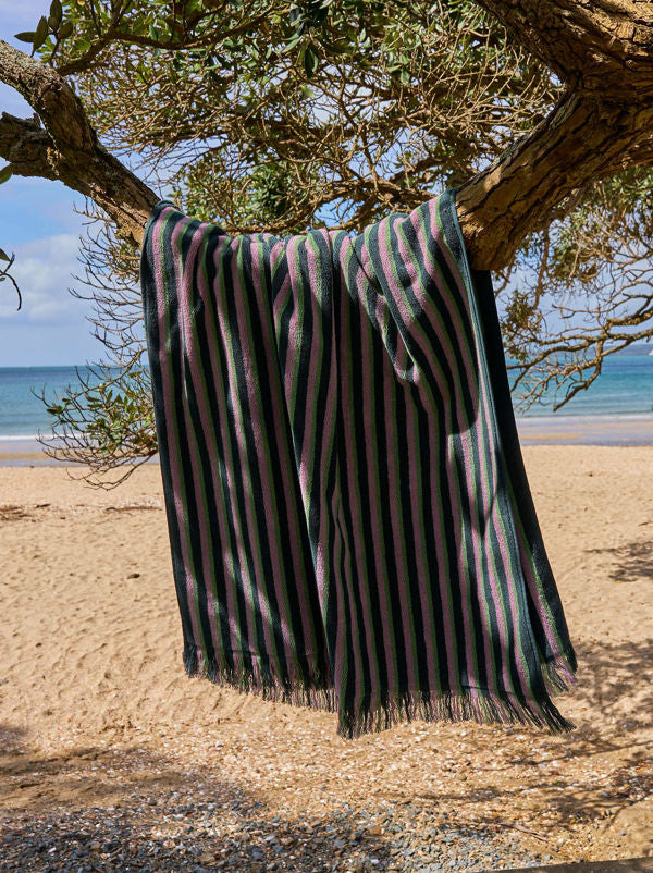 Tivoli beach towel petrol/lilac