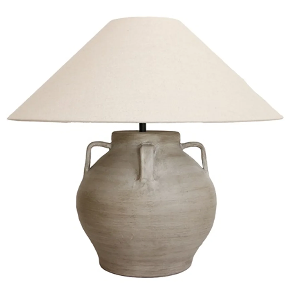 Tuscan sandstone lamp base