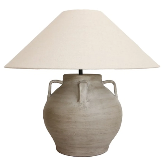 Tuscan sandstone lamp base