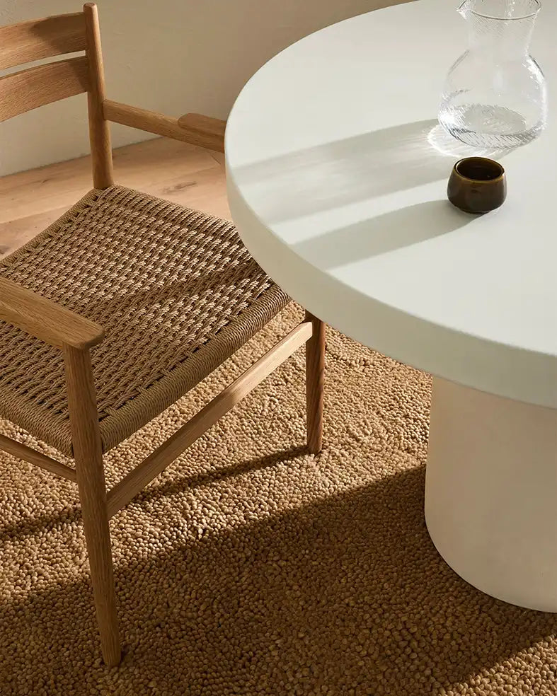 Valencia NZ wool rug camel