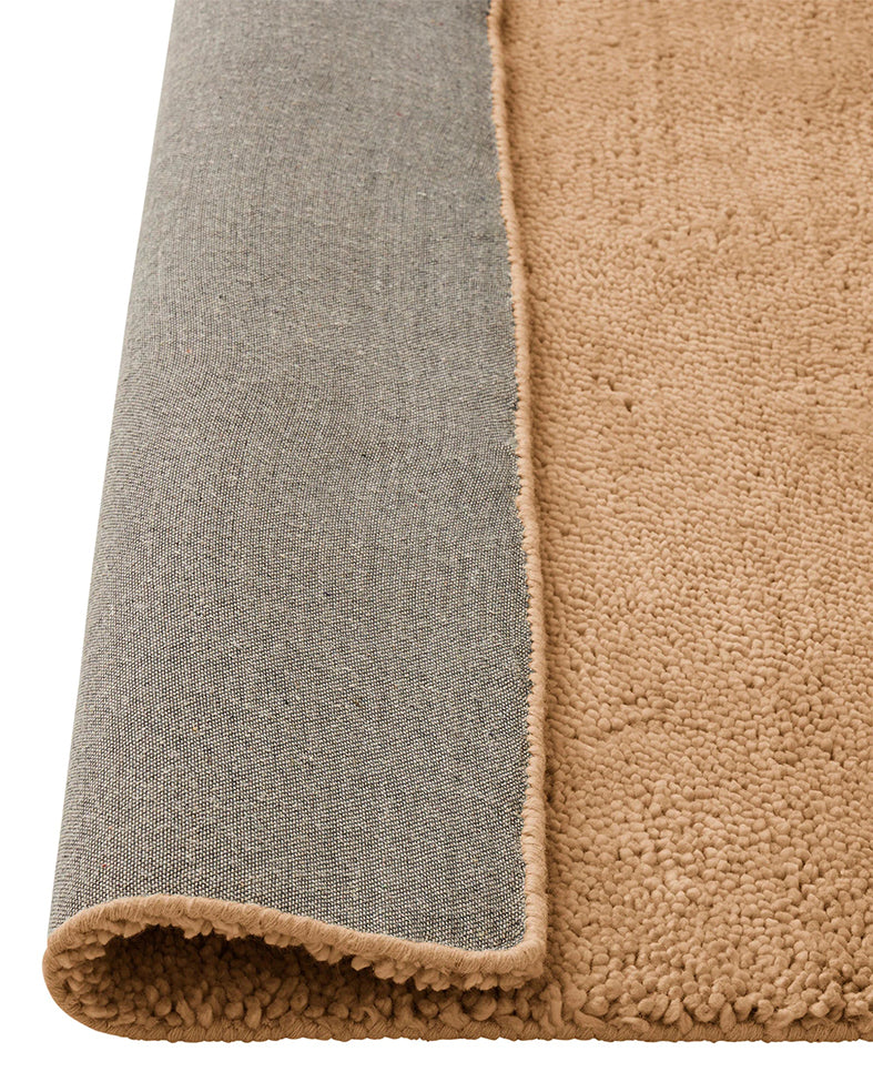 Valencia NZ wool rug camel