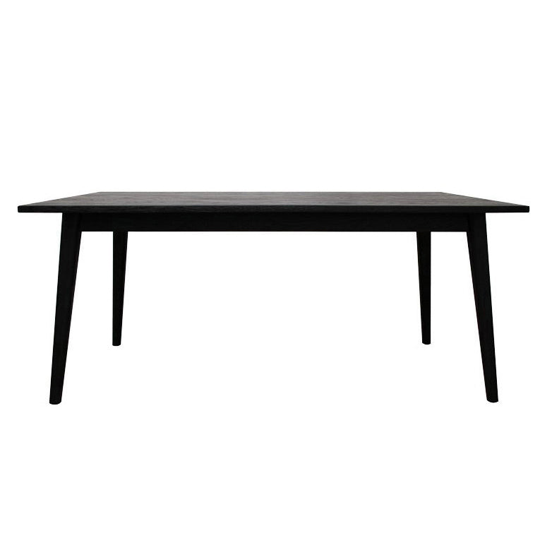 Venetto oak dining table black