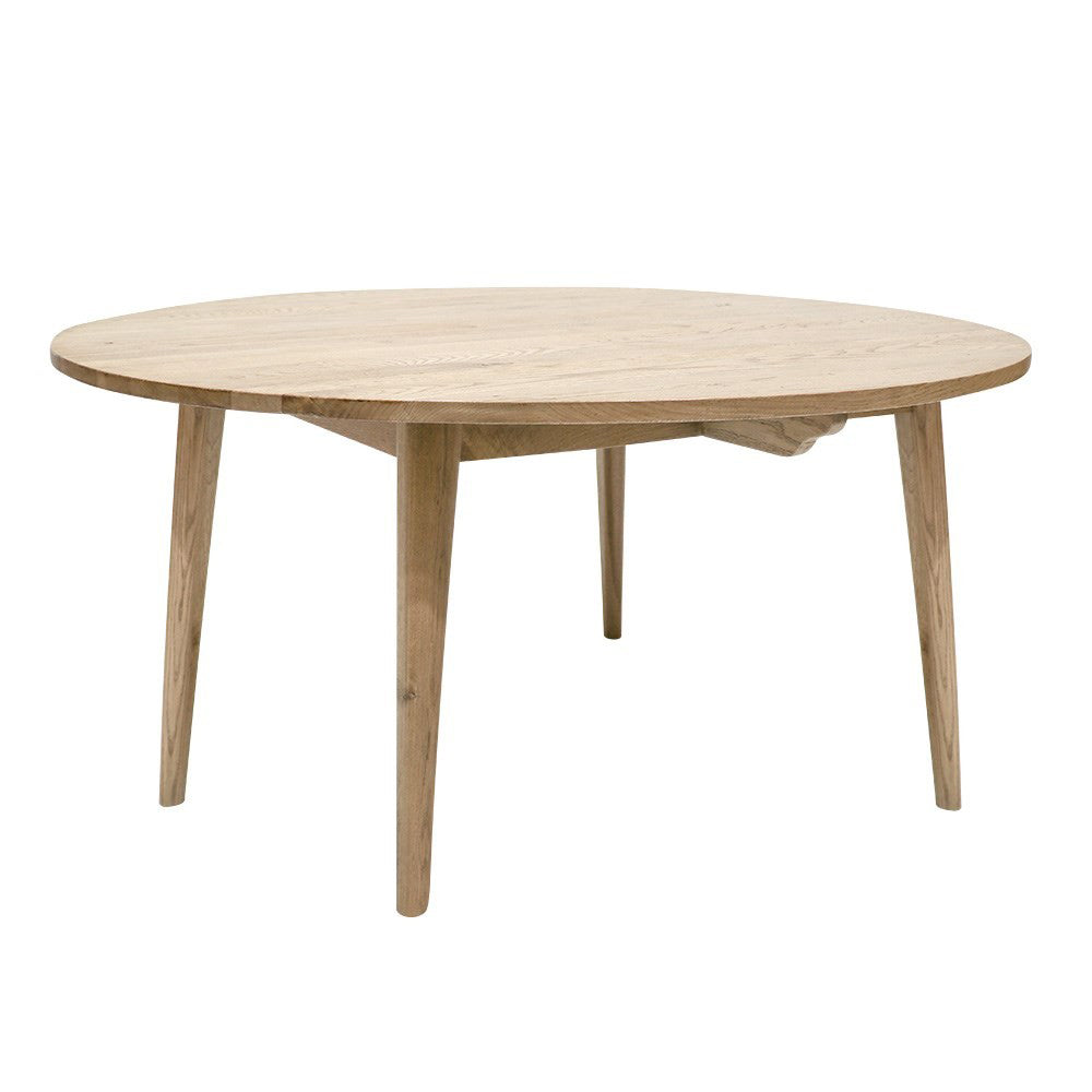 Venetto oak round dining table