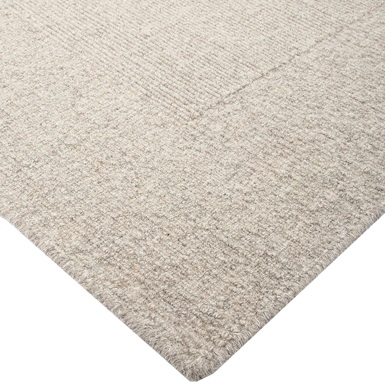 Vermont wool floor rug driftwood