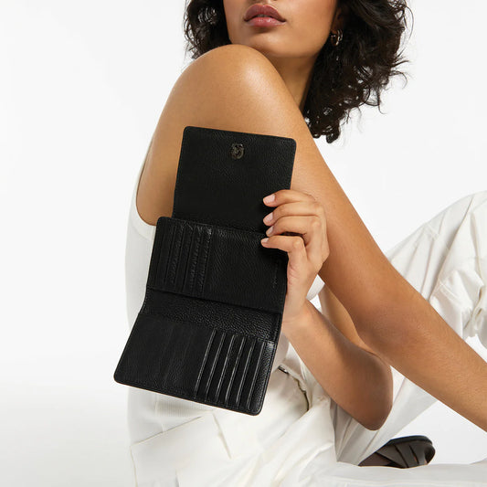 Visions leather wallet black