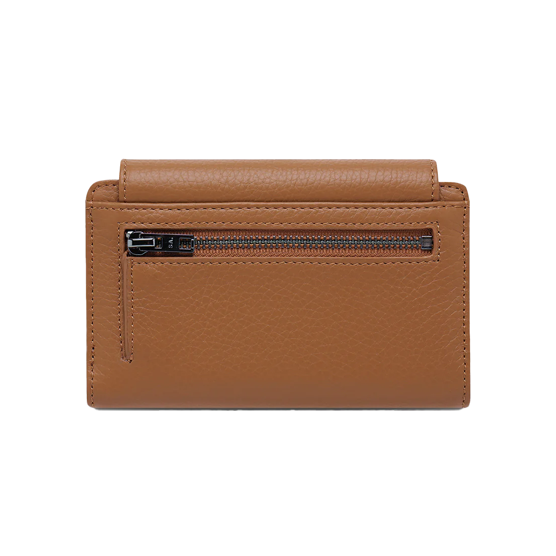 Visions leather wallet camel
