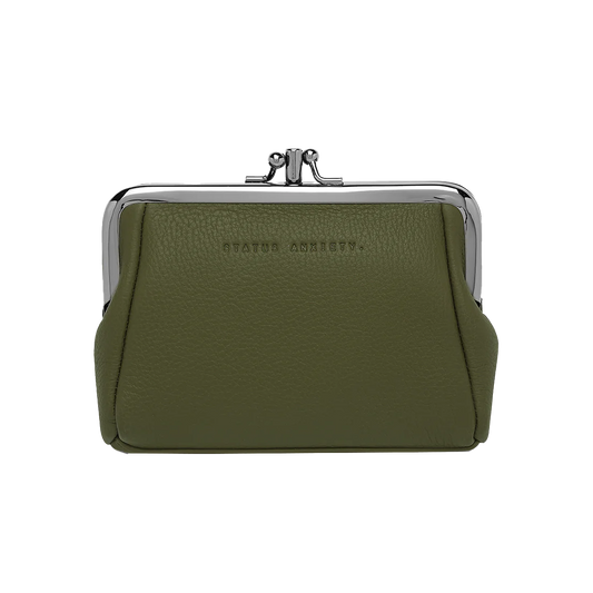 Volatile close clasp wallet khaki