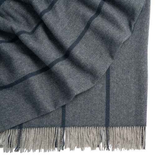 XL Mosgiel wool blanket denim 140 x 240cm