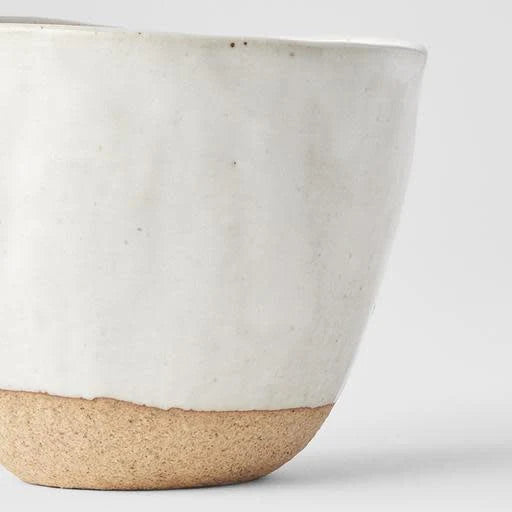 Organic shaped cup 200mls white