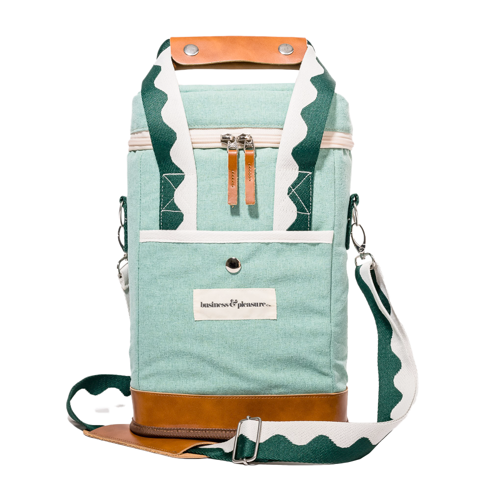 Wine cooler bag riviera green