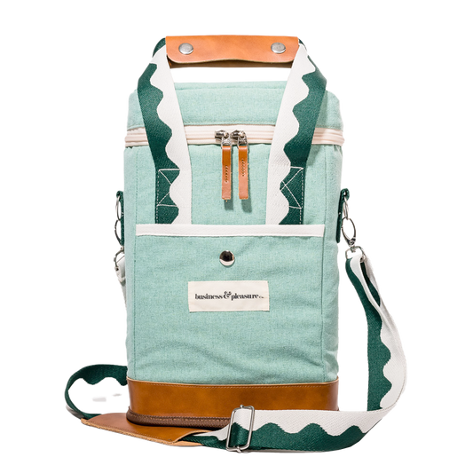 Wine cooler bag riviera green