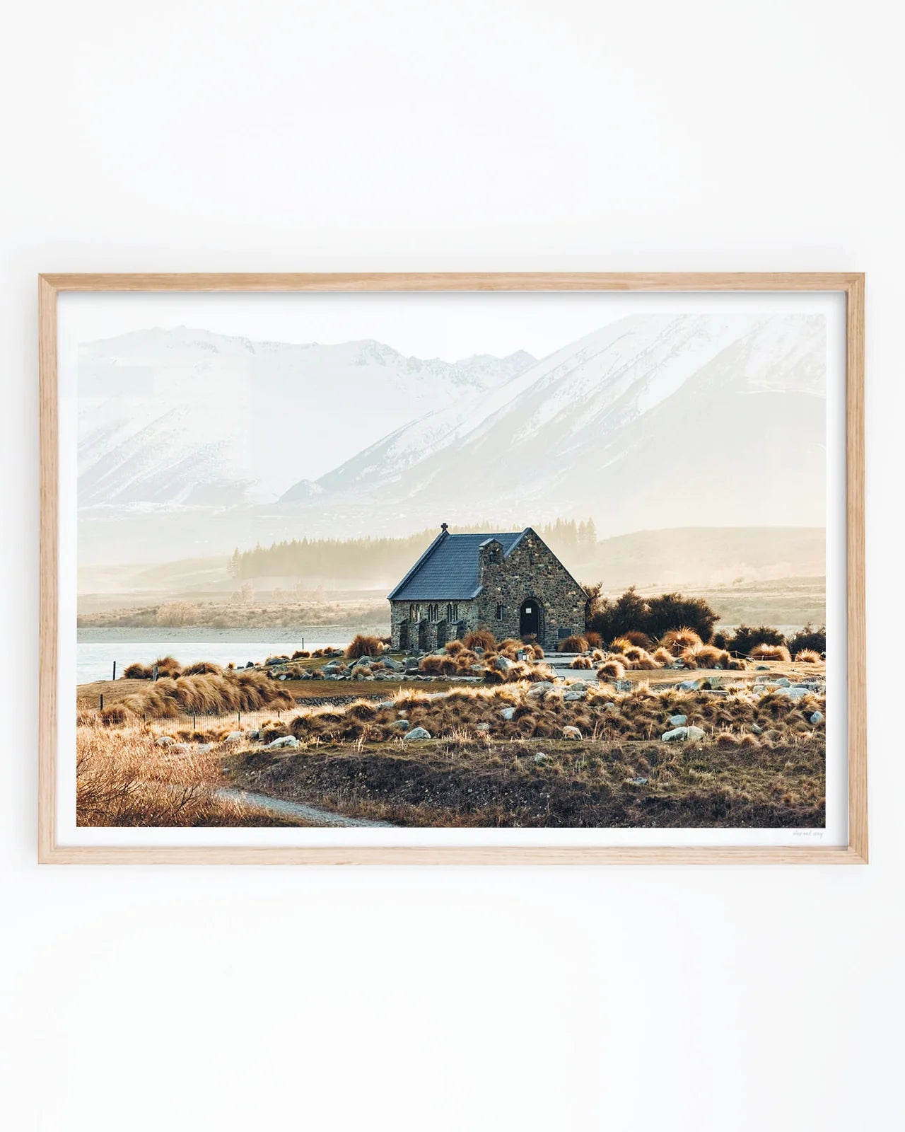 Winter Morning Glow Lake Tekapo photographic print