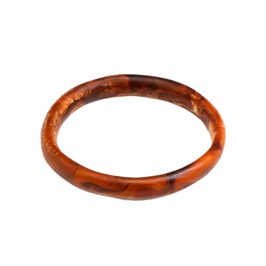 Wishbone bangle dark horn