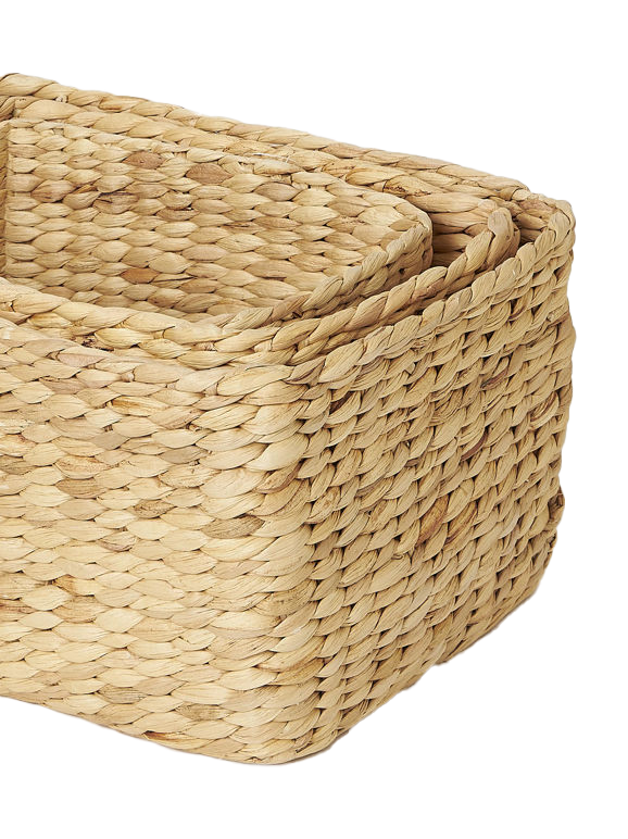 Woven rectangle basket 30cm