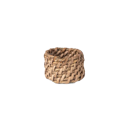 Woven rattan napkin ring