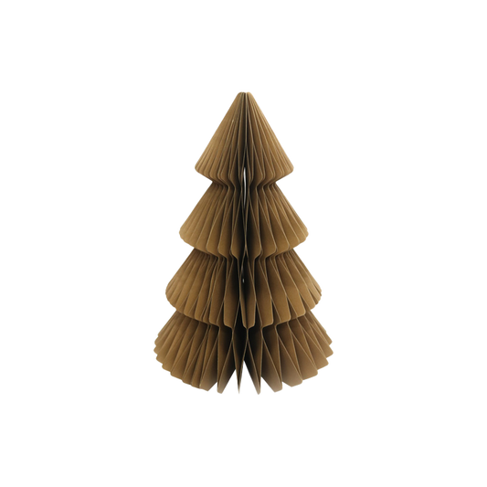 Le Papier hanging Xmas tree deco 10cm gold