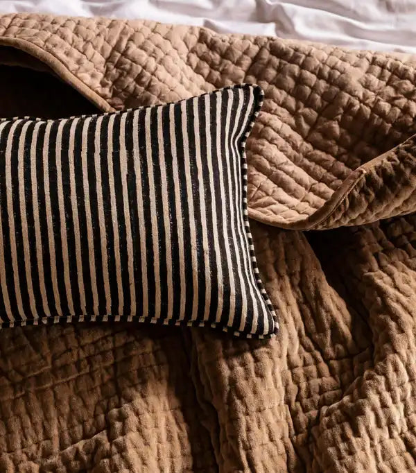 XL Cino cotton velvet quilt cacao