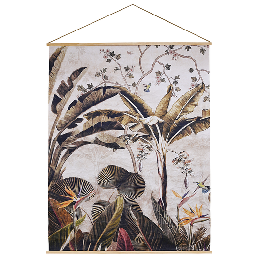 XL Palm hanging print natural 192cm