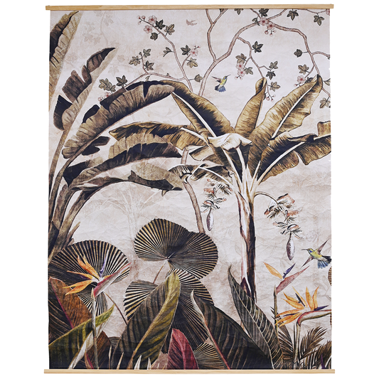XL Palm hanging print natural 192cm