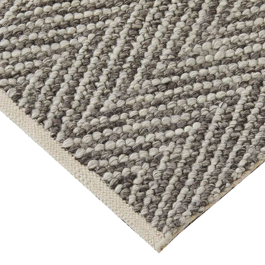 Weave Zambesi wool rug feather