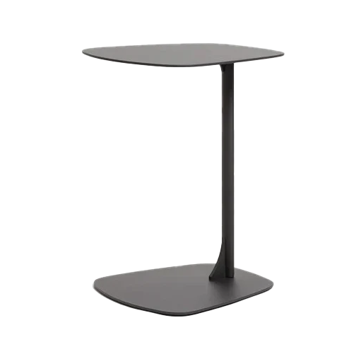 Aluminium sofa side table charcoal