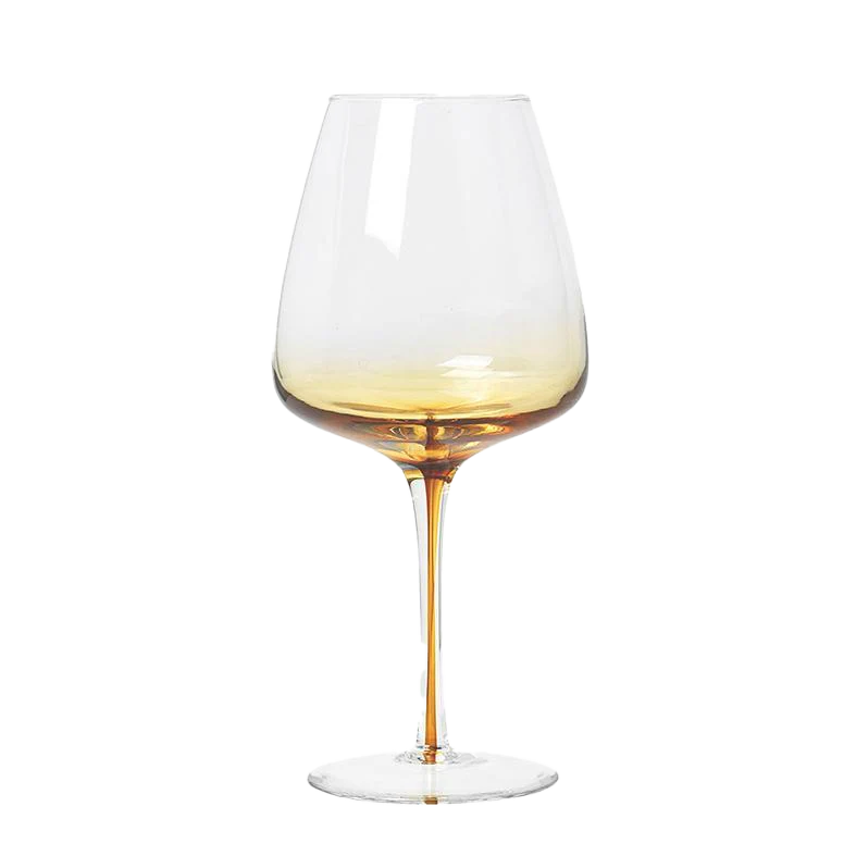 Broste red wine glass amber