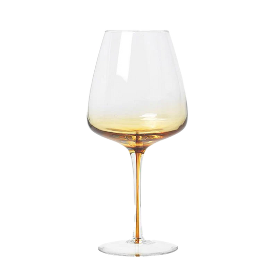 Broste red wine glass amber